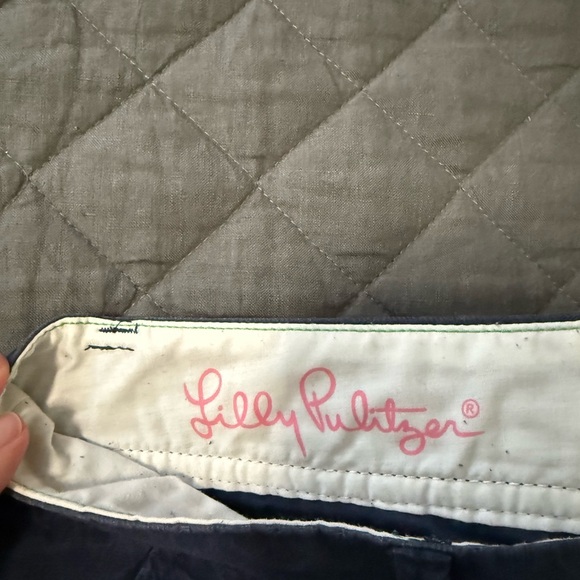 Lilly Pulitzer Blue Bermudas with Textured Design - Picture 6 of 6